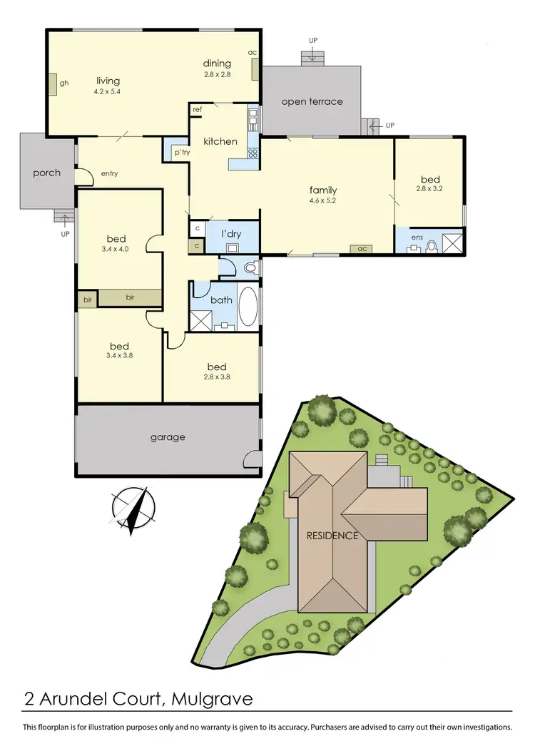 Floorplan of Homely house listing, 2 Arundel Court, Mulgrave VIC 3170