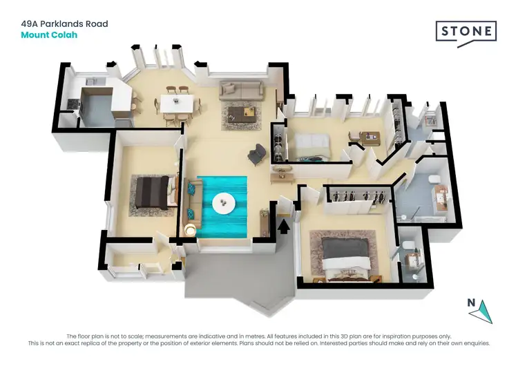 Floorplan of Homely semi-detached listing, 49A Parklands Road, Mount Colah NSW 2079