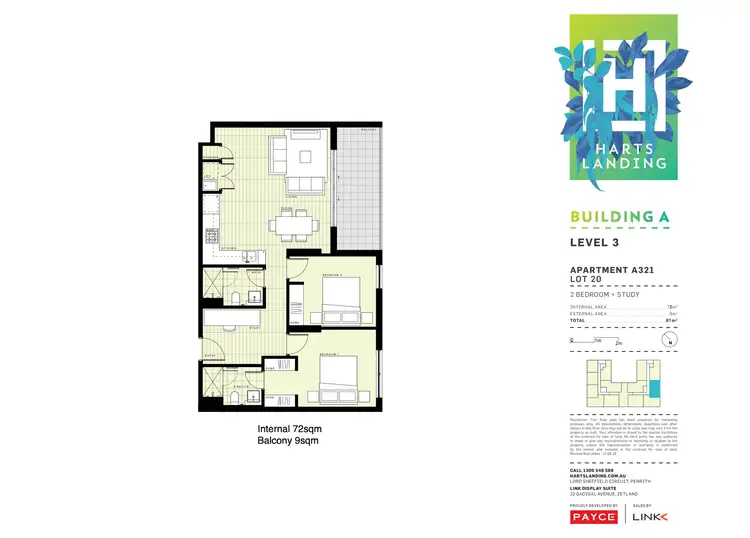 Floorplan of Homely apartment listing, D321/1-39 Lord Sheffield Circuit, Penrith NSW 2750