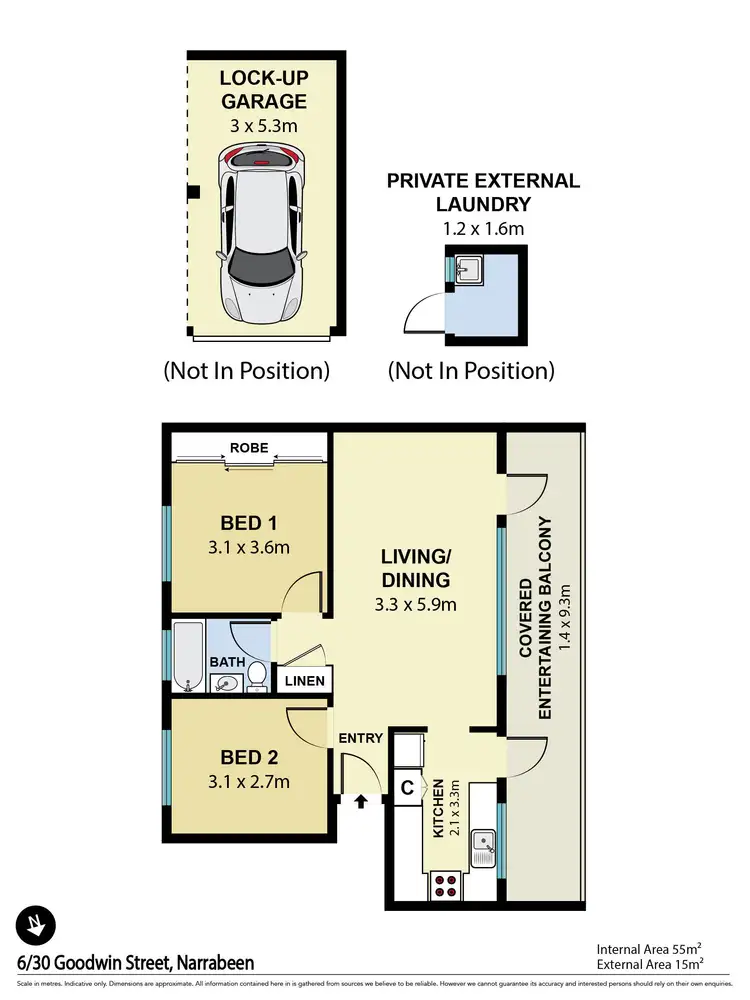 Floorplan of Homely apartment listing, 6/30 Goodwin Street, Narrabeen NSW 2101