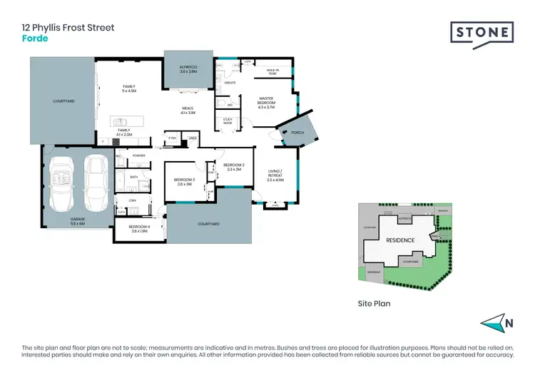 Floorplan of Homely house listing, 12 Phyllis Frost Street, Forde ACT 2914