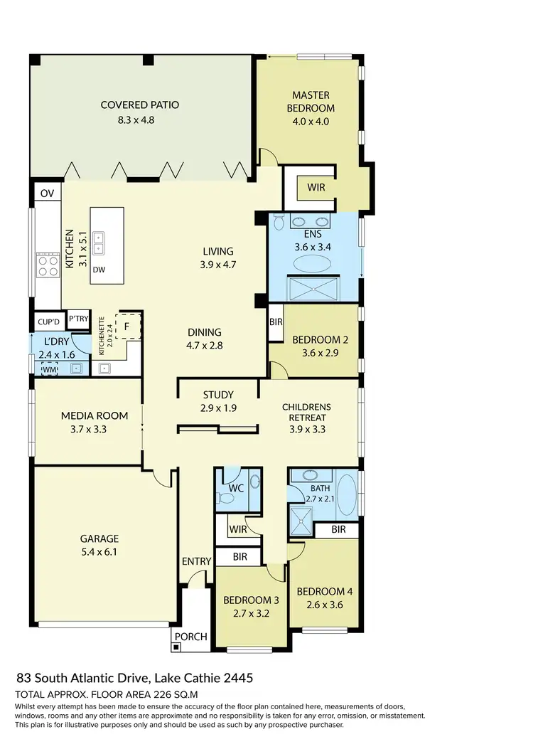 Floorplan of Homely house listing, 83 South Atlantic Drive, Lake Cathie NSW 2445