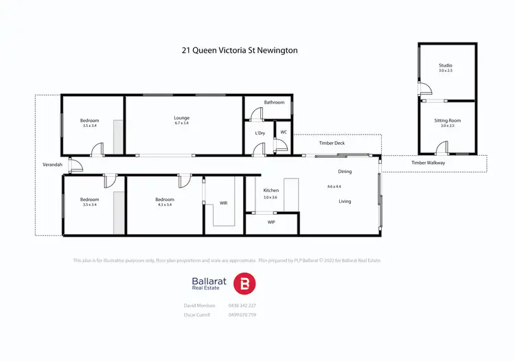 Floorplan of Homely house listing, 21 Queen Victoria Street, Newington VIC 3350
