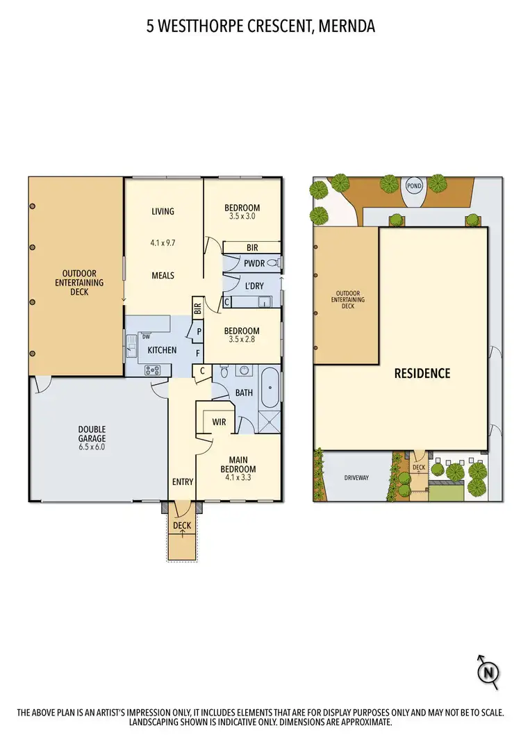 Floorplan of Homely house listing, 5 Westhorpe Crescent, Mernda VIC 3754