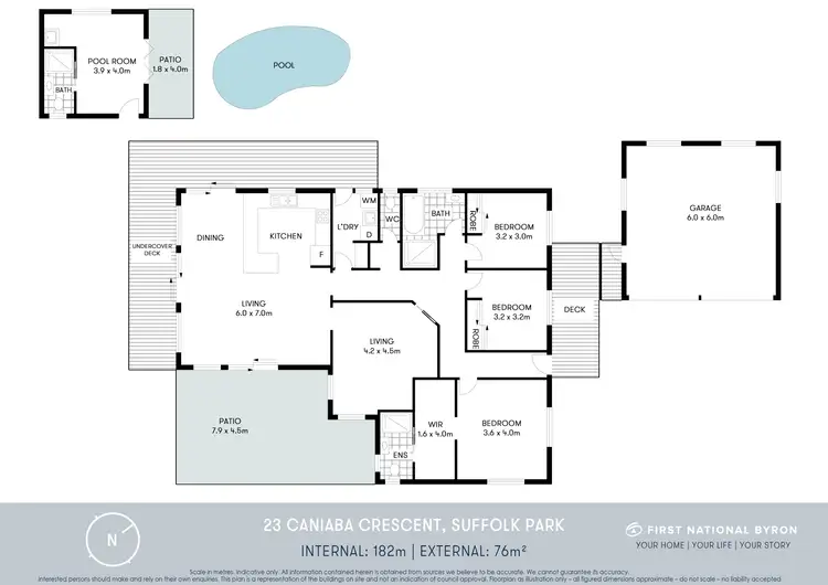 Floorplan of Homely house listing, 23 Caniaba Crescent, Suffolk Park NSW 2481