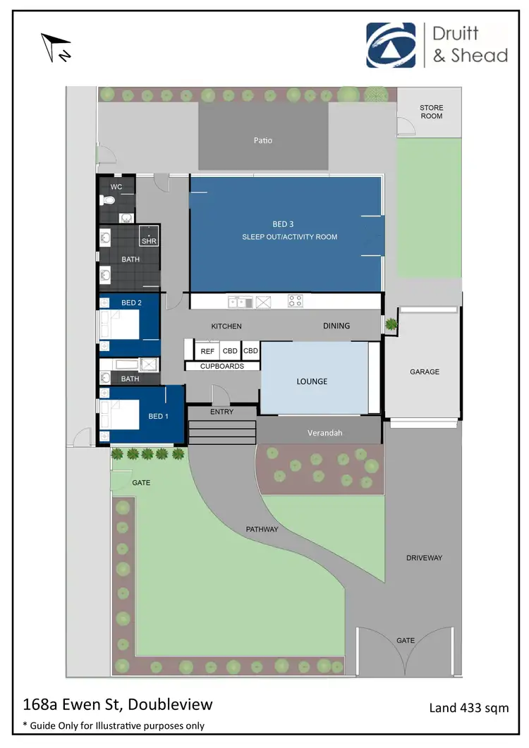 Floorplan of Homely house listing, 168A Ewen Street, Doubleview WA 6018