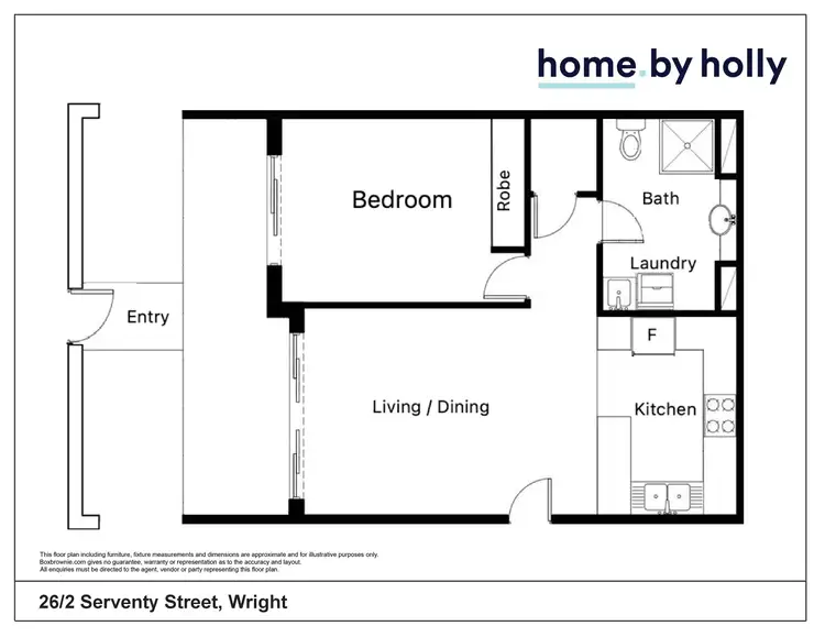 Floorplan of Homely apartment listing, 26/2 Serventy Street, Wright ACT 2611