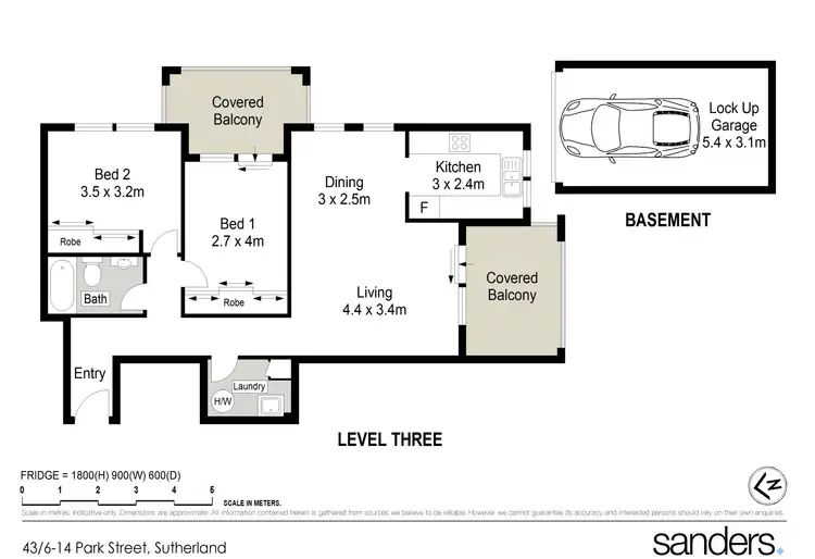 Floorplan of Homely apartment listing, 43/6-14 Park Street, Sutherland NSW 2232