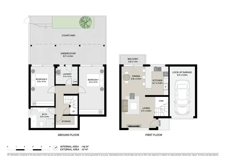 Floorplan of Homely townhouse listing, 5/100 Old Northern Road, Baulkham Hills NSW 2153
