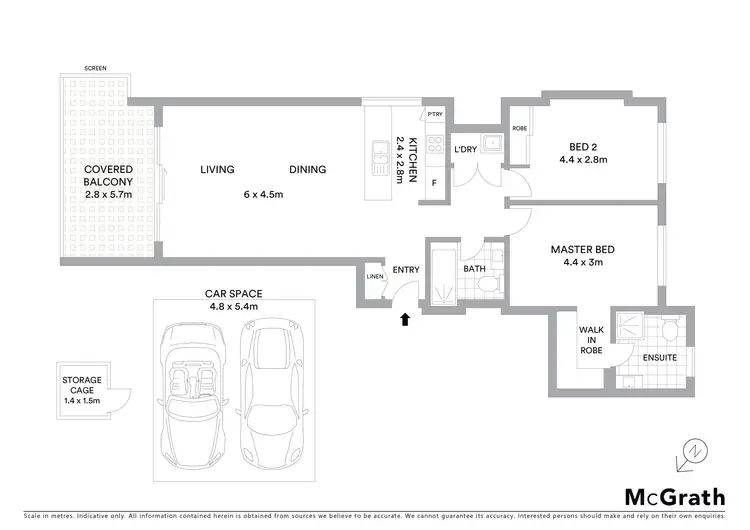 Floorplan of Homely apartment listing, 106/1 Meryll Avenue, Baulkham Hills NSW 2153