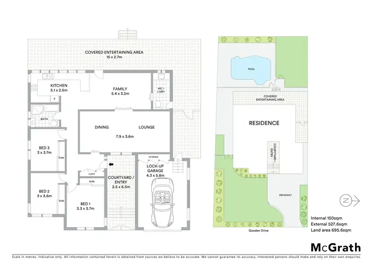 Floorplan of Homely house listing, 11 Gooden Drive, Baulkham Hills NSW 2153
