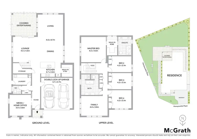 Floorplan of Homely house listing, 8 Honeysuckle Place, Kellyville NSW 2155