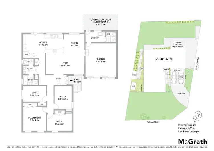 Floorplan of Homely house listing, 1 Talkook Place, Baulkham Hills NSW 2153