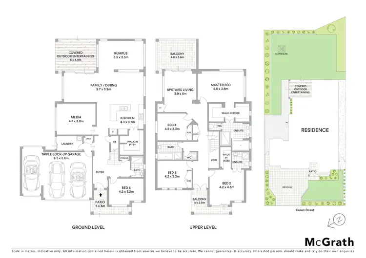 Floorplan of Homely house listing, 3 Cullen Street, Kellyville NSW 2155