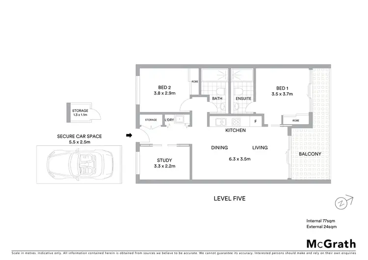 Floorplan of Homely apartment listing, 5058/219 Blaxland Road, Ryde NSW 2112