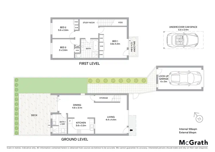 Floorplan of Homely townhouse listing, 2/18 Bowen Close, Cherrybrook NSW 2126