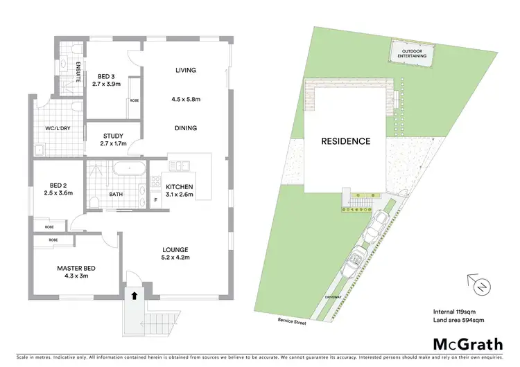 Floorplan of Homely house listing, 3 Bernice Street, Seven Hills NSW 2147