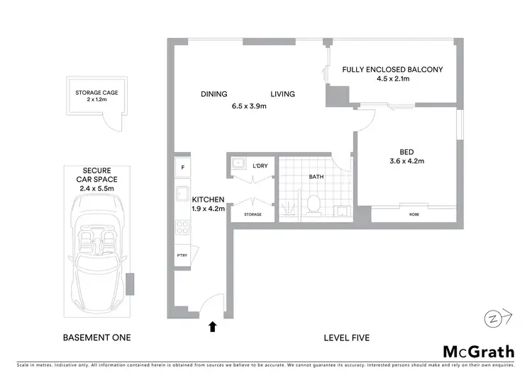 Floorplan of Homely apartment listing, 506/1 Delhi Road, North Ryde NSW 2113