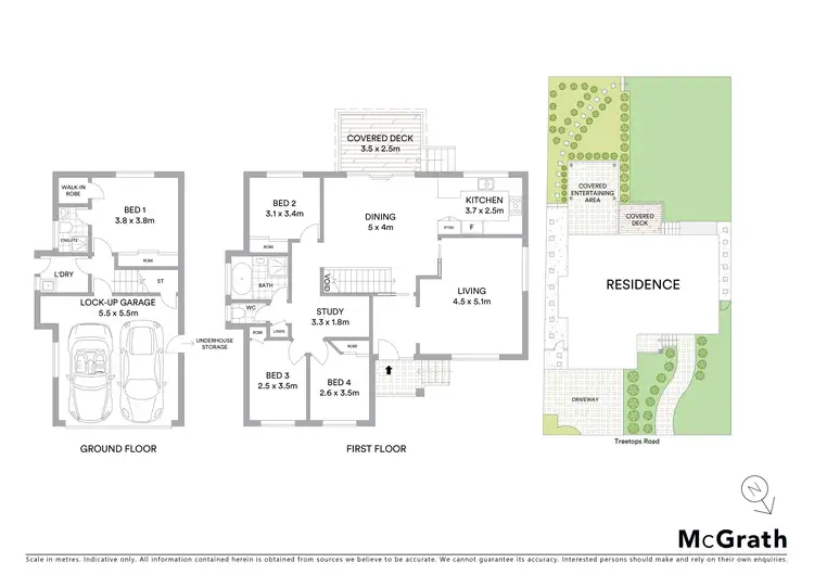 Floorplan of Homely house listing, 12 Treetops Road, Cherrybrook NSW 2126