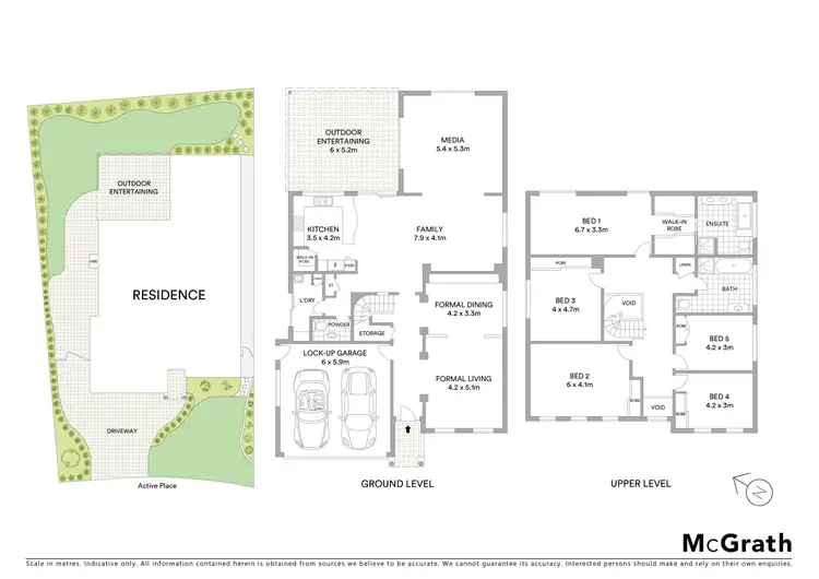 Floorplan of Homely house listing, 6 Active Place, Beaumont Hills NSW 2155