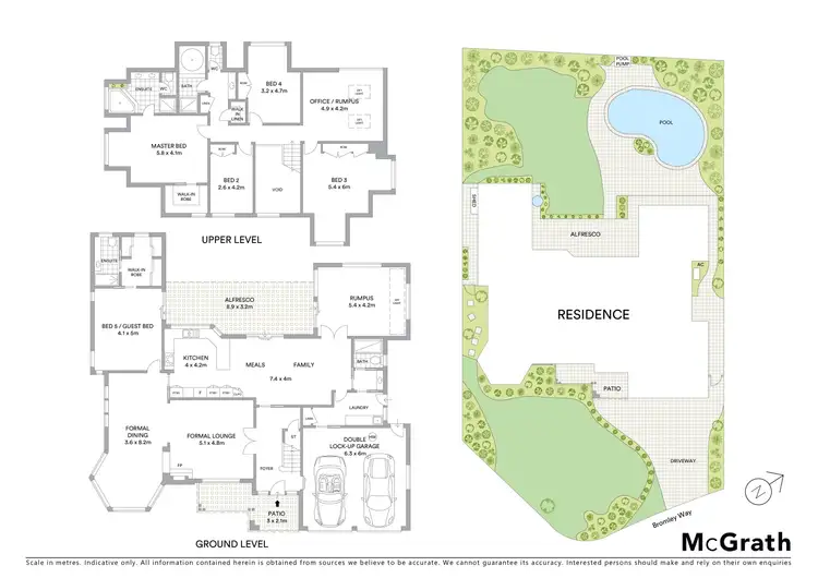 Floorplan of Homely house listing, 5 Bromley Way, Glenhaven NSW 2156