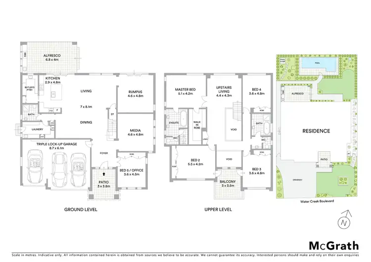 Floorplan of Homely house listing, 20 Water Creek Boulevard, Kellyville NSW 2155