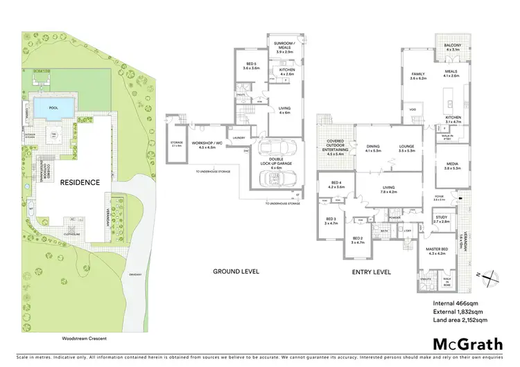 Floorplan of Homely house listing, 21 Woodstream Crescent, Kellyville NSW 2155