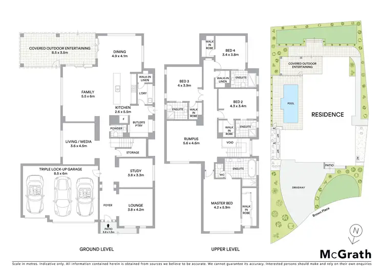 Floorplan of Homely house listing, 8 Brown Place, Kellyville NSW 2155
