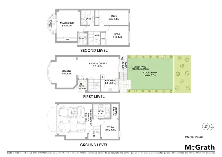 Floorplan of Homely townhouse listing, 6/48 Dobson Crescent, Baulkham Hills NSW 2153