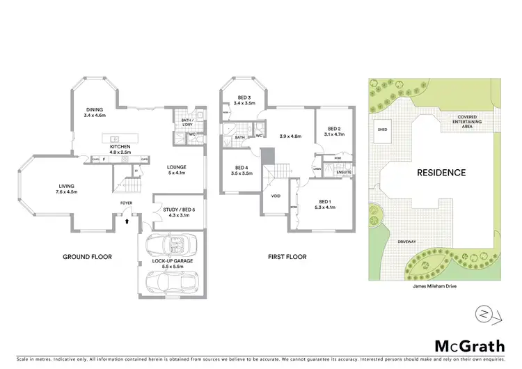 Floorplan of Homely house listing, 6 James Mileham Drive, Kellyville NSW 2155