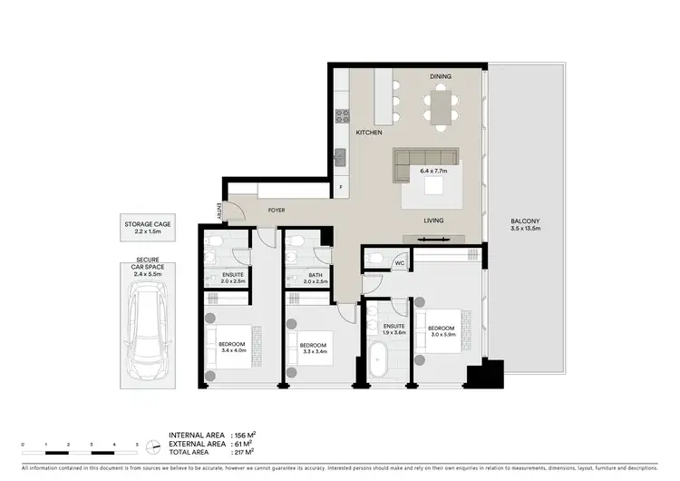 Floorplan of Homely apartment listing, 1802/61 Lavender Street, Milsons Point NSW 2061
