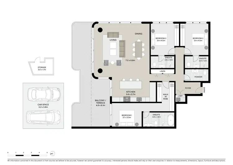 Floorplan of Homely apartment listing, 1904/61 Lavender Street, Milsons Point NSW 2061