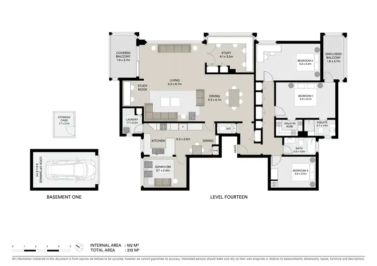 Floorplan of Homely apartment listing, 53/6-12 Prospect Avenue, Cremorne NSW 2090