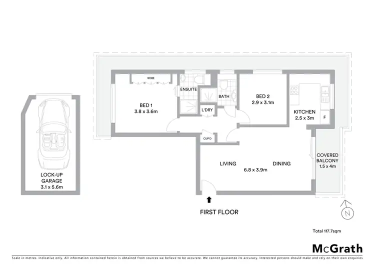Floorplan of Homely apartment listing, 1/9 Wyagdon Street, Neutral Bay NSW 2089