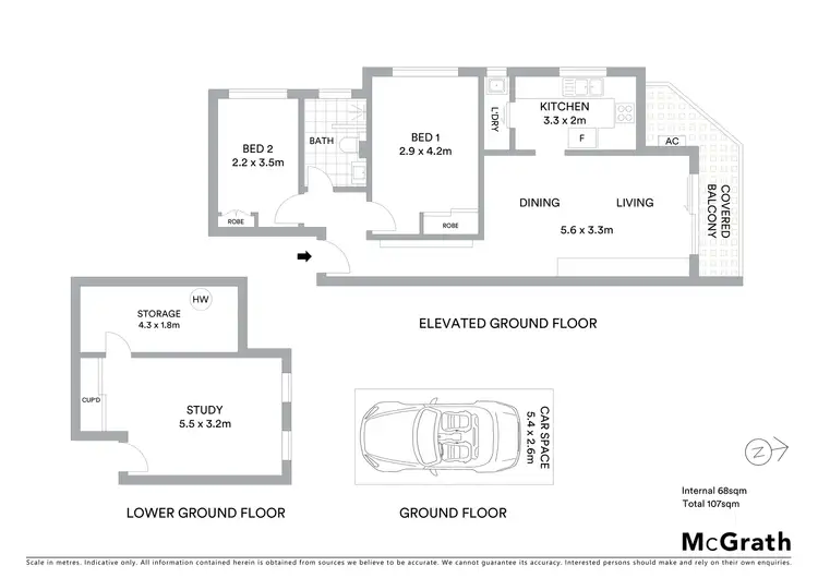 Floorplan of Homely apartment listing, 1/1 Punch Street, Mosman NSW 2088
