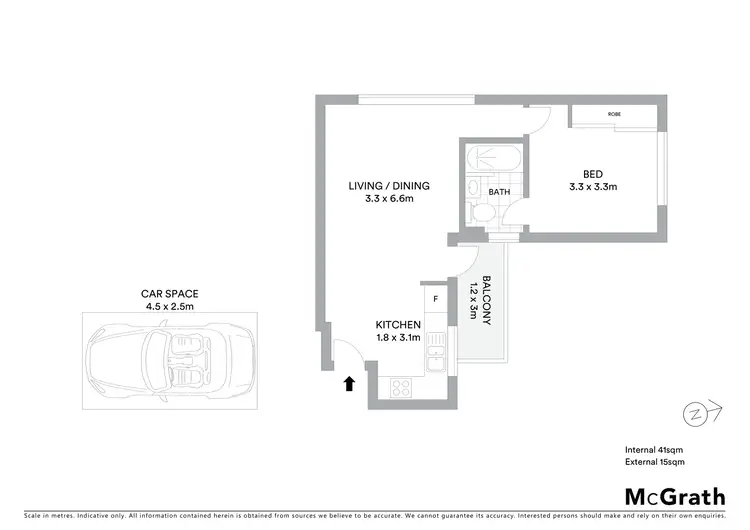 Floorplan of Homely apartment listing, 8/35 Young Street, Cremorne NSW 2090