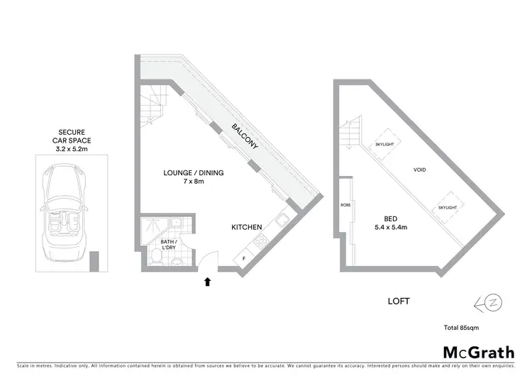 Floorplan of Homely apartment listing, 313/2 Macpherson Street, Cremorne NSW 2090