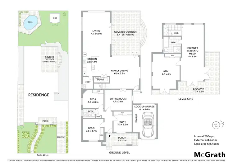 Floorplan of Homely house listing, 44 Tunks Street, Northbridge NSW 2063