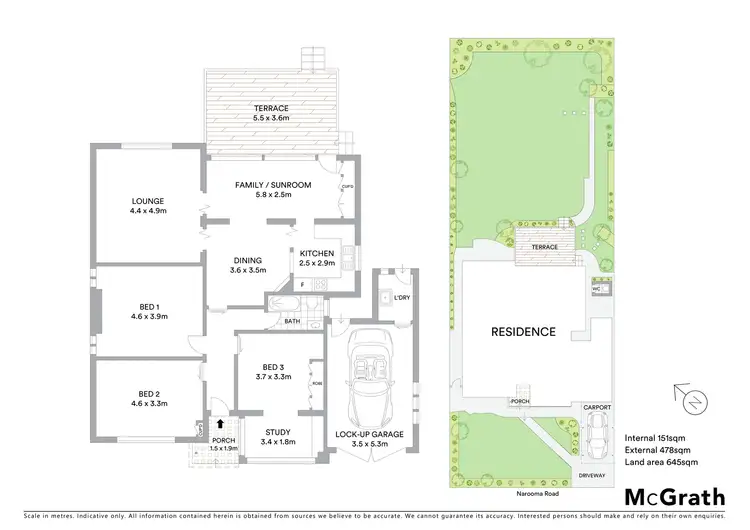 Floorplan of Homely house listing, 1 Narooma Road, Northbridge NSW 2063