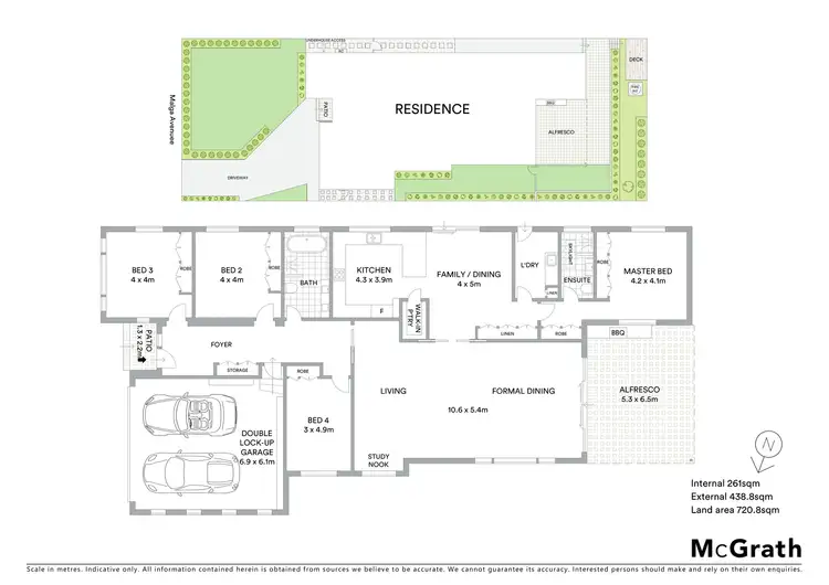 Floorplan of Homely house listing, 10 Malga Avenue, Roseville Chase NSW 2069