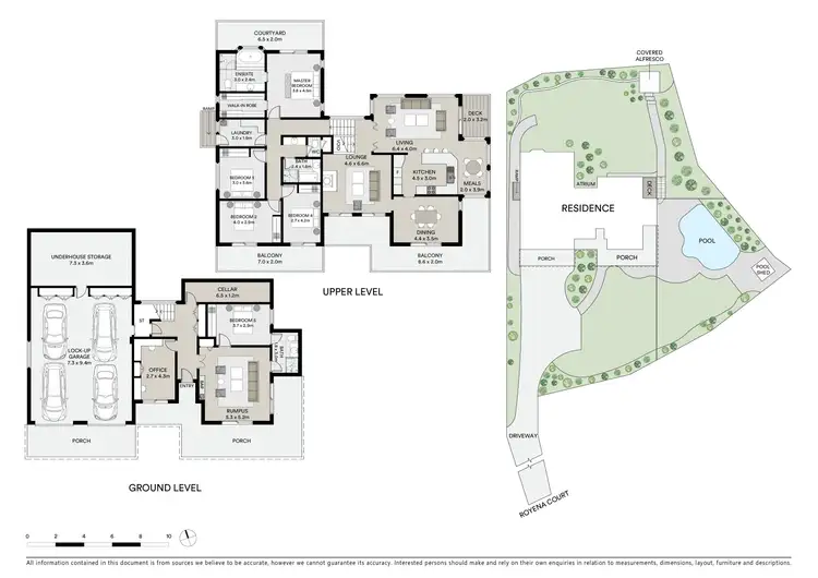 Floorplan of Homely house listing, 10 Royena Court, Indooroopilly QLD 4068