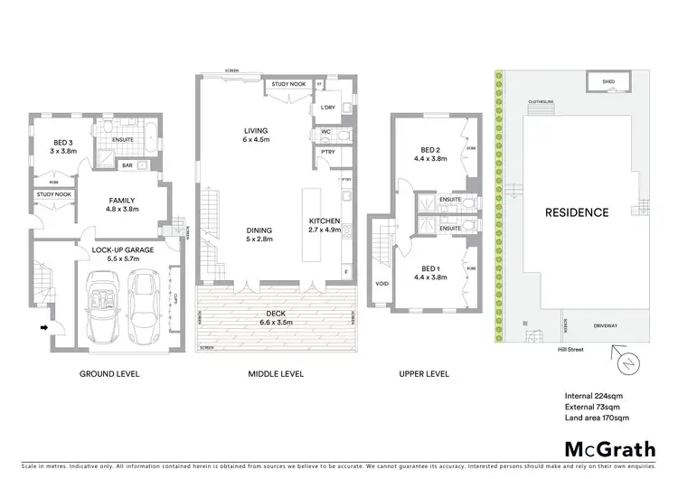 Floorplan of Homely house listing, 45 Hill Street, Spring Hill QLD 4000