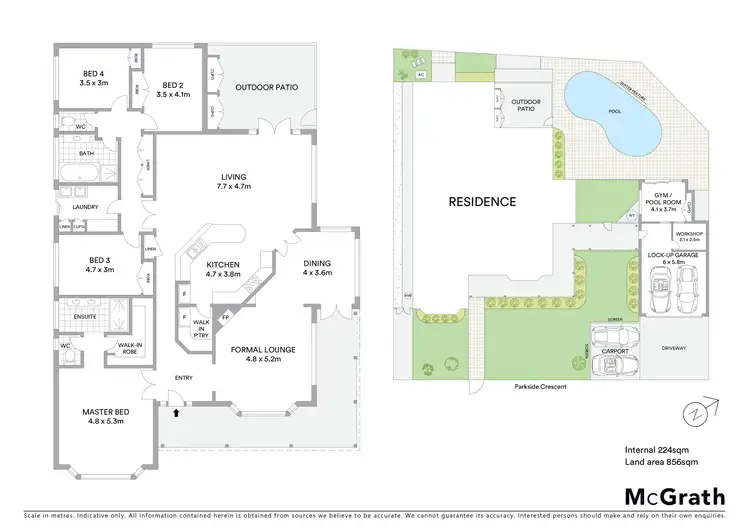Floorplan of Homely house listing, 21 Parkside Crescent, The Gap QLD 4061