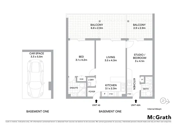 Floorplan of Homely apartment listing, 49/35 Morrow Street, Taringa QLD 4068