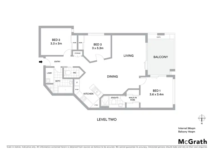 Floorplan of Homely apartment listing, 26/17 Marshall Lane, Kenmore QLD 4069
