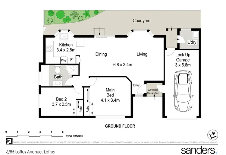 Floorplan of Homely villa listing, 6/85-87 Loftus Avenue, Loftus NSW 2232