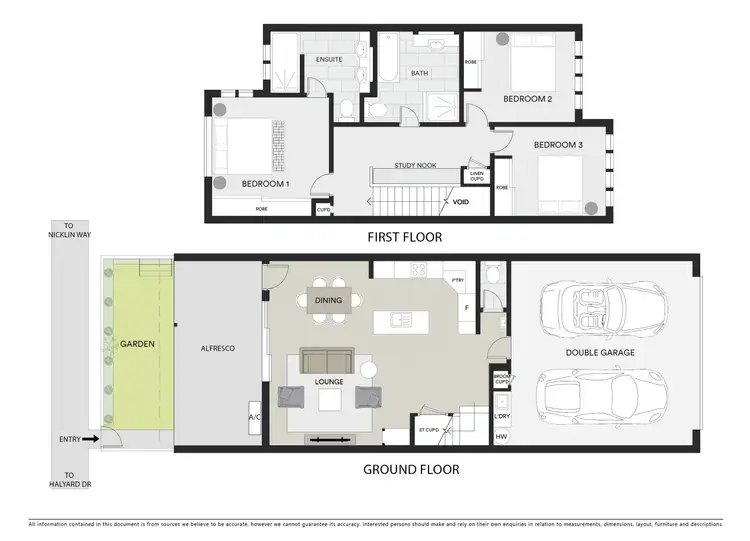 Floorplan of Homely townhouse listing, 64/1A Regatta Boulevard, Wurtulla QLD 4575