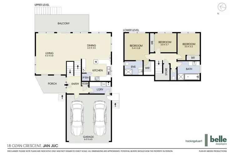 Floorplan of Homely house listing, 18 Ozan Crescent, Jan Juc VIC 3228