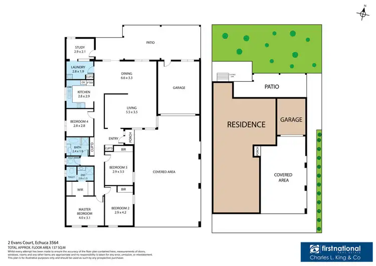 Floorplan of Homely house listing, 2 Evans Court, Echuca VIC 3564