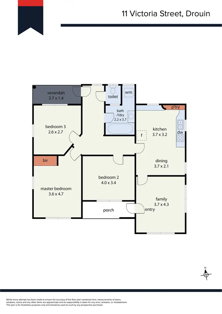 Floorplan of Homely house listing, 11 Victoria Street, Drouin VIC 3818